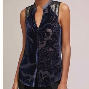 ✨Tiny by Anthropologie✨ Velvet Ileana Tank Size S